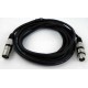 XLR kabel 3pin 5m bk