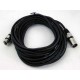 XLR kabel 3pin 7,5m bk