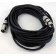 XLR kabel 3pin 10m bk