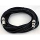 XLR kabel 3pin 15m bk