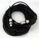 XLR kabel 3pin 20m bk