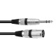 Adaptercable XLR(M)/Jack stereo 5m bk