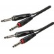 2x TRS 6mb Roxtone RACC100L6 kabel 2x jack - 2x jack